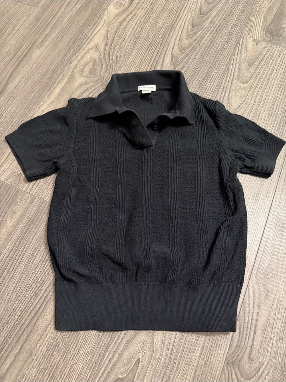 Basic Knit Button Polo - Picture 4 of 4